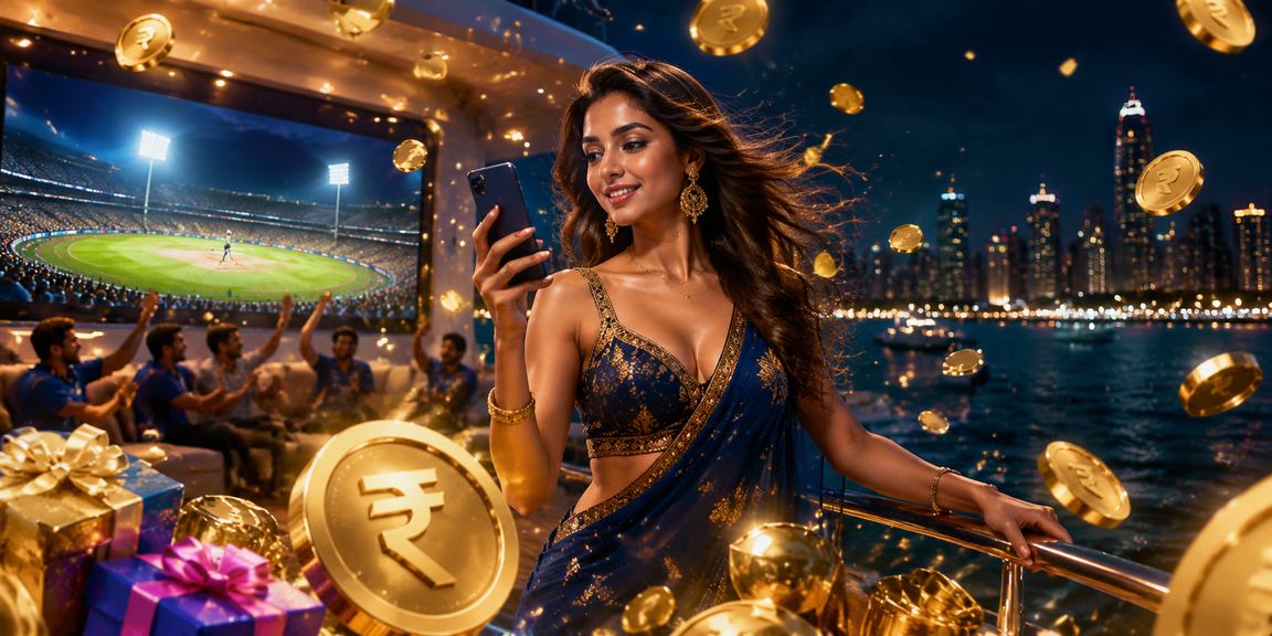 Cricket betting with Indian rupee symbol