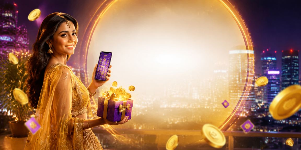 Mobile payment experience in traditional Indian attire