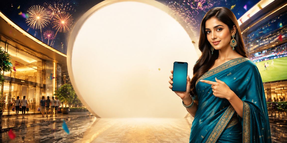 Indian woman playing rummy promoting responsible gaming